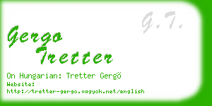 gergo tretter business card